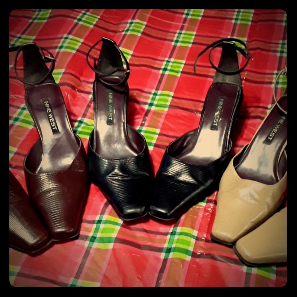 3pairs Nine west sz 5 1/2
